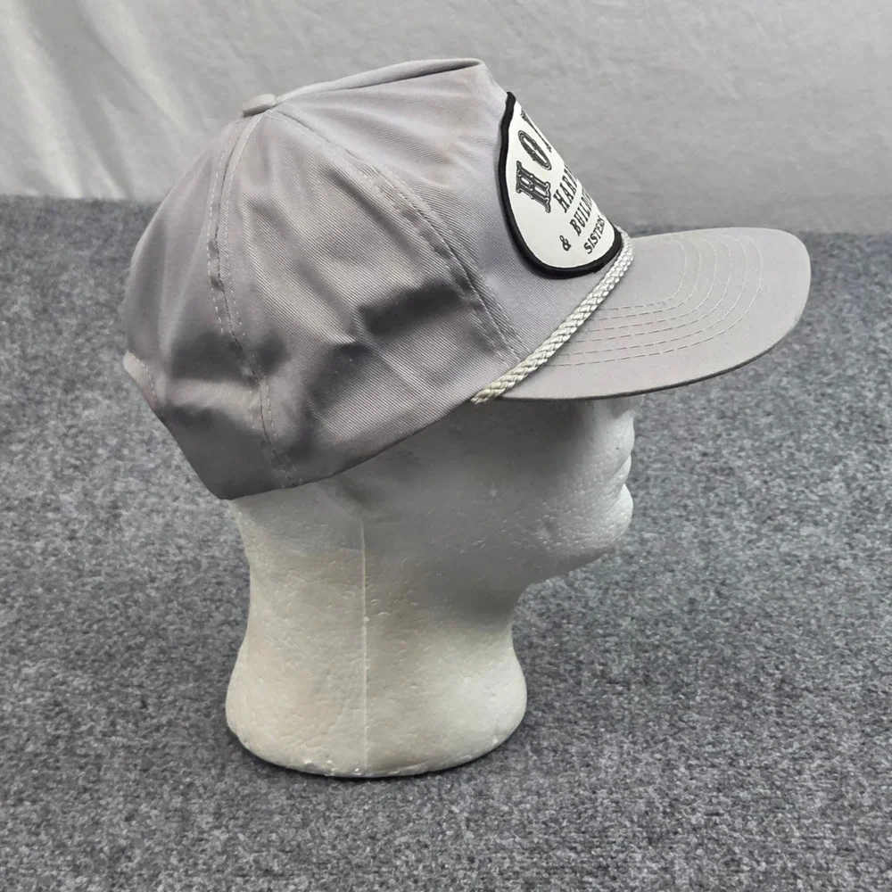 Vintage Sisters Oregon Trucker Hat Gray Rope Hoyts Hardware Patch Cap 90s